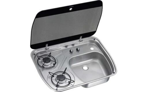 Waeco Combinación De Cocina Y Fregadero De 2 Fuegos Dometic HSG 2445 -Camping Tienda 153127 2271271