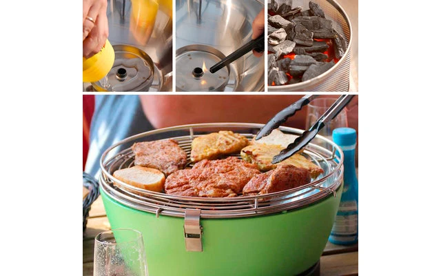 Fire Design Vesuvio Charcoal Grill / Table Grill Fucsia 3 Fire Design Vesuvio Charcoal Grill / Table Grill Fucsia - Image 3