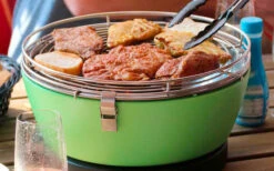 Feuerdesign Vesuvio Charcoal Grill / Table Grill Verde -Camping Tienda 291185 2024100