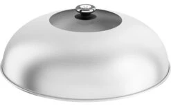 Campana De Cocción De Acero Inoxidable De Feuerdesign Con Inserto De Vidrio