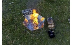 Parrilla Y Cuenco De Fuego Hexagonal Origin Outdoors 40 X 45 Cm -Camping Tienda 517382 3485083